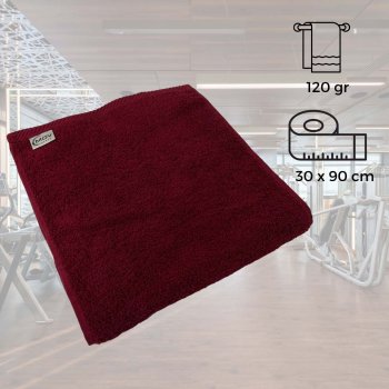 Sports Towel  30x90  Burgundy